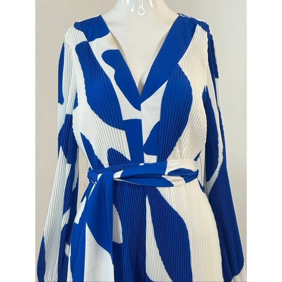 Milly $450 Liv Grand Foliage Pleated Minidress Size 2 - Picture 6 of 13